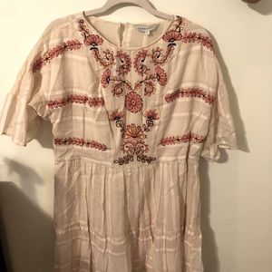 Embroidered Anthropologie Dress